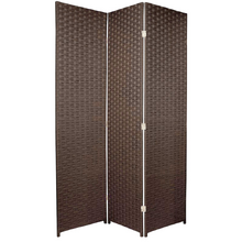 3 Panel Woven Room Divider Screen